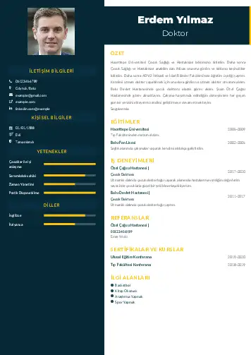 Doktor Cv Örnekleri cv indir